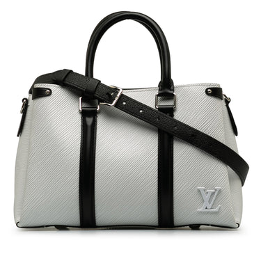 White Louis Vuitton Epi Soufflot BB Satchel - Designer Revival