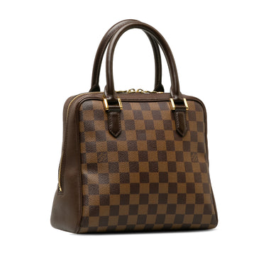 Brown Louis Vuitton Damier Ebene Brera Handbag - Designer Revival