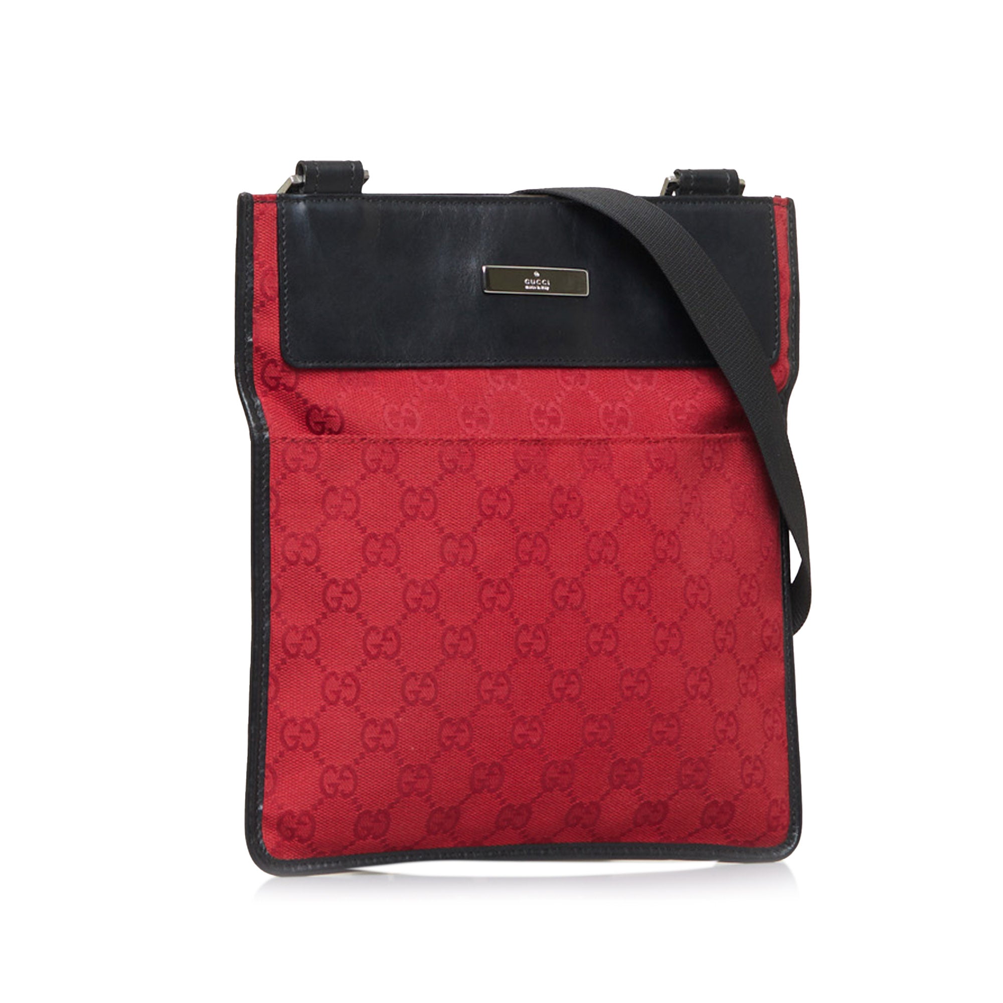 Gucci, Bags, Gucci Red Canvas And Patent Leather Bag