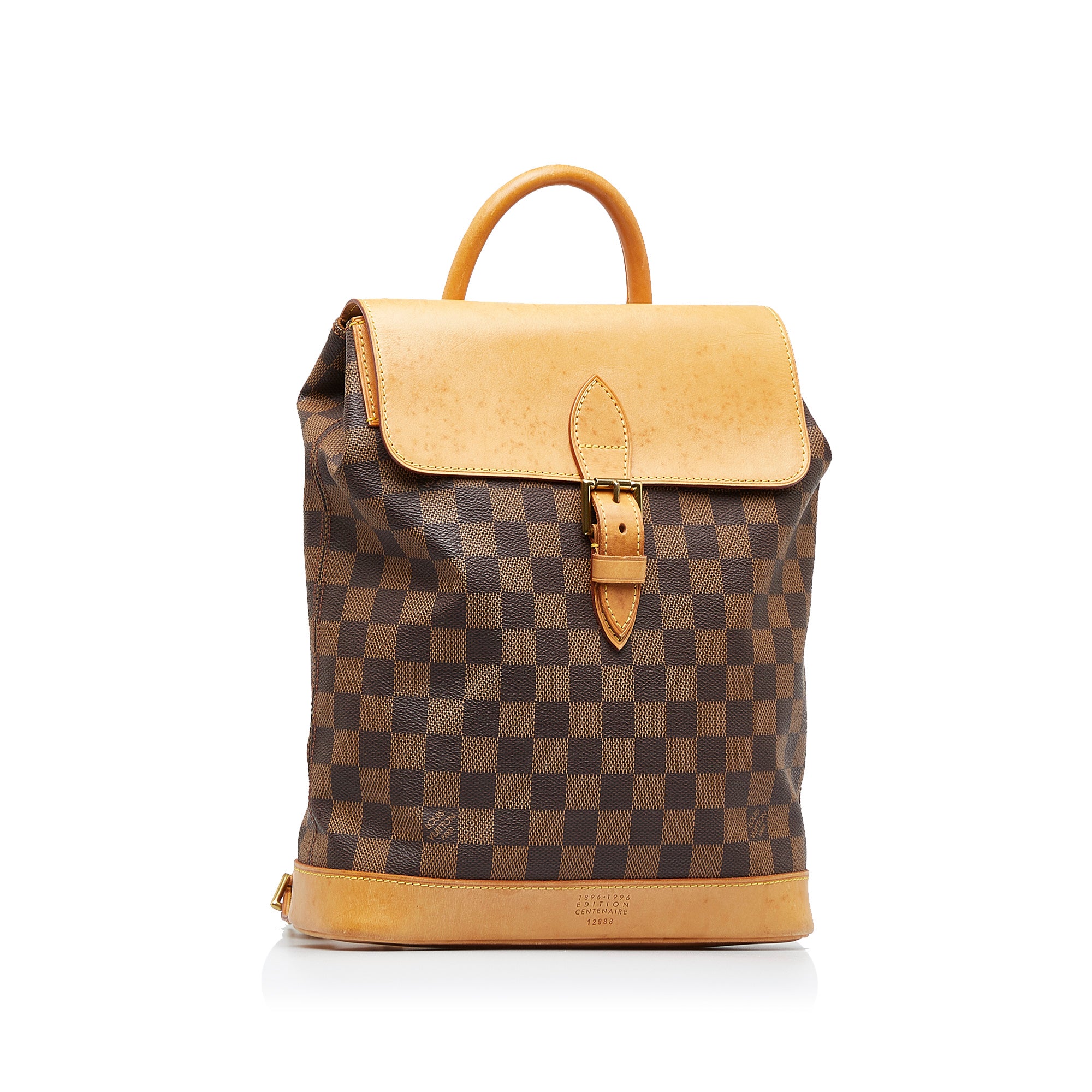 Brown Louis Vuitton Damier Ebene Arlequin Backpack