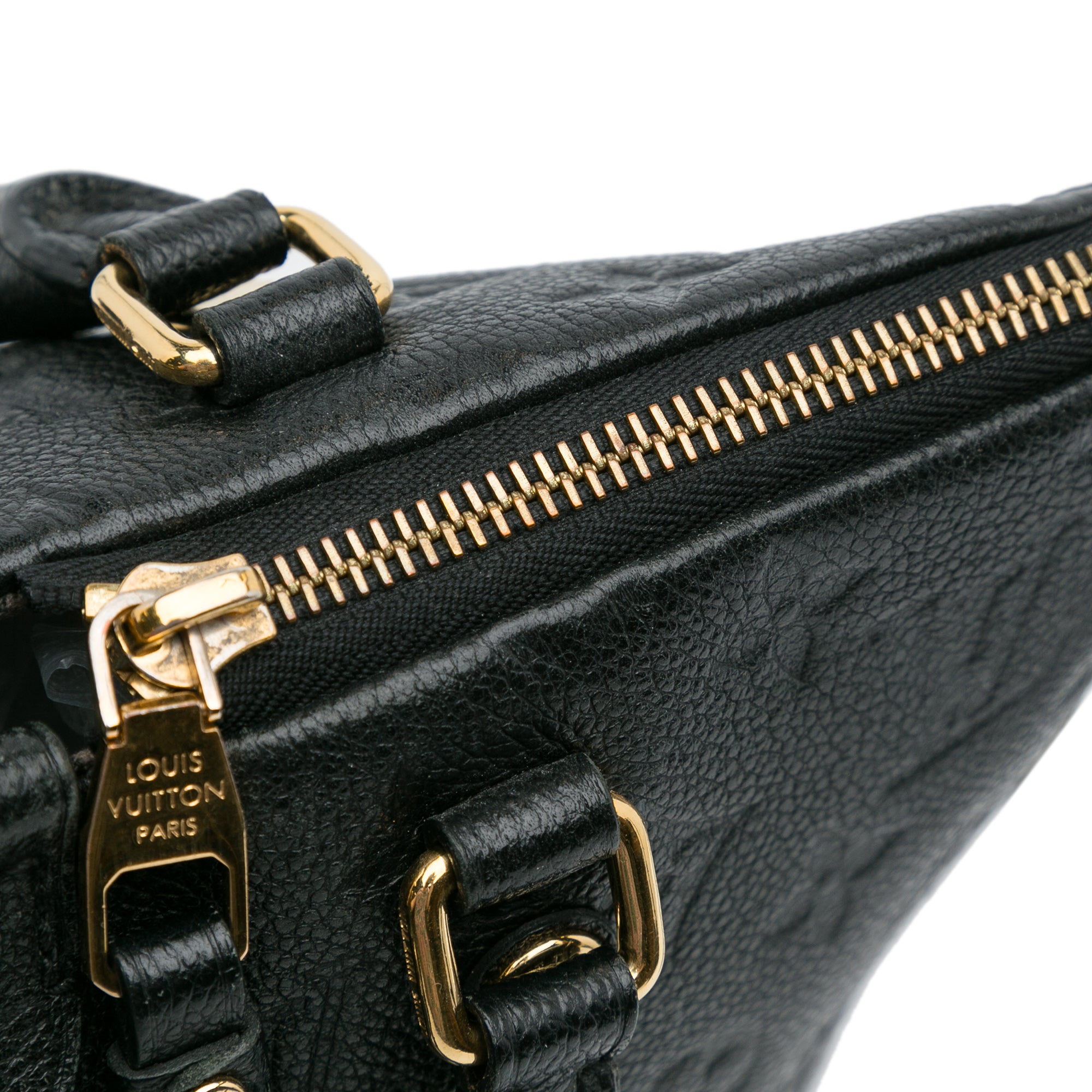 Authentic Louis Vuitton Gray Monogram Empreinte Leather Mazarine mm Bag