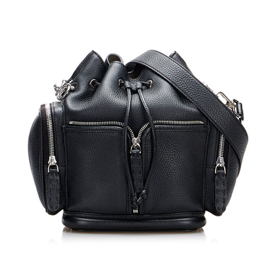 Black Fendi Selleria Mon Tresor Bucket Bag - Designer Revival