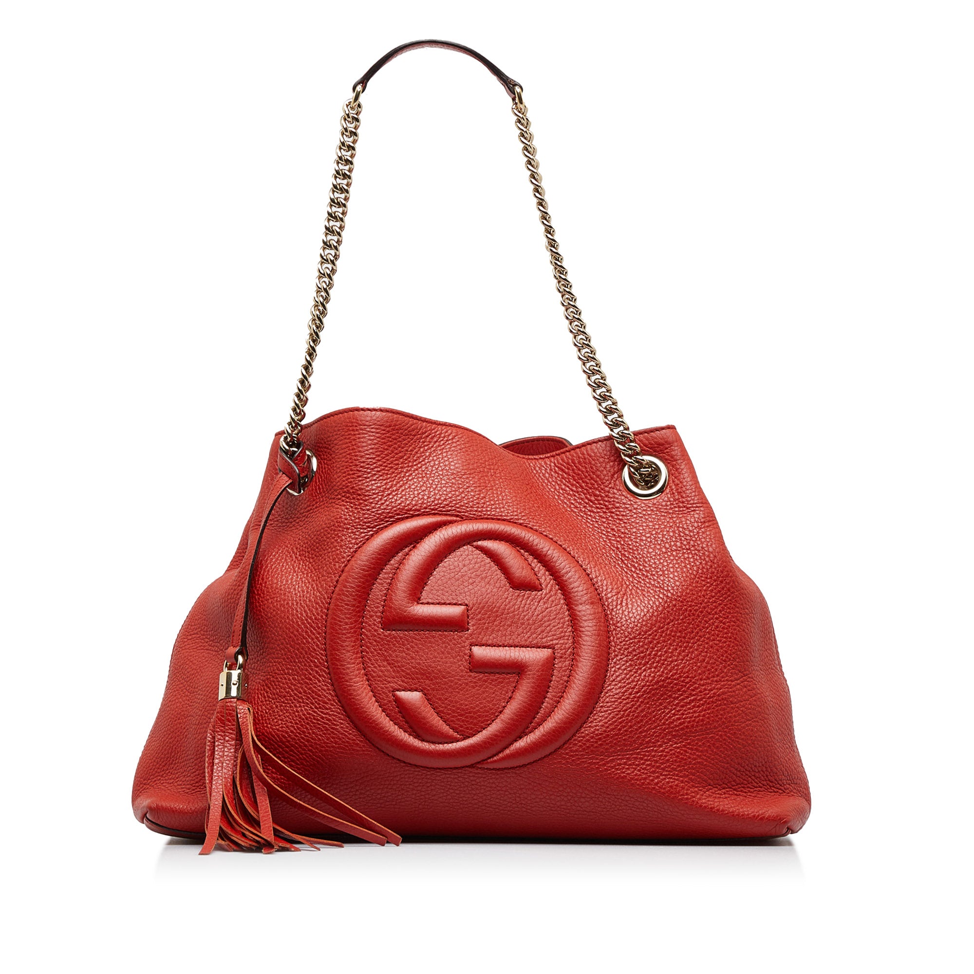 Red Gucci Soho Chain Bag | Designer Revival
