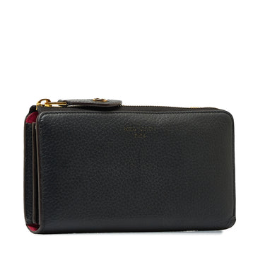 Black Louis Vuitton Taurillon Comete Wallet - Designer Revival