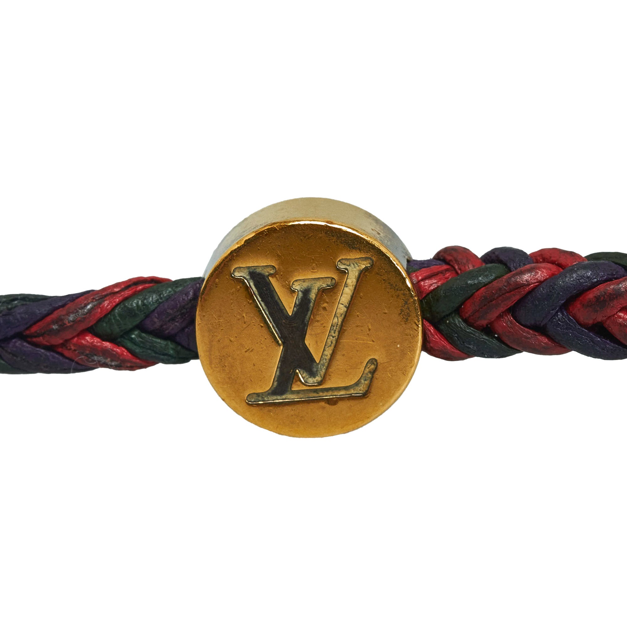 Louis Vuitton Two-Tone Friendship Bracelet - Brass Charm