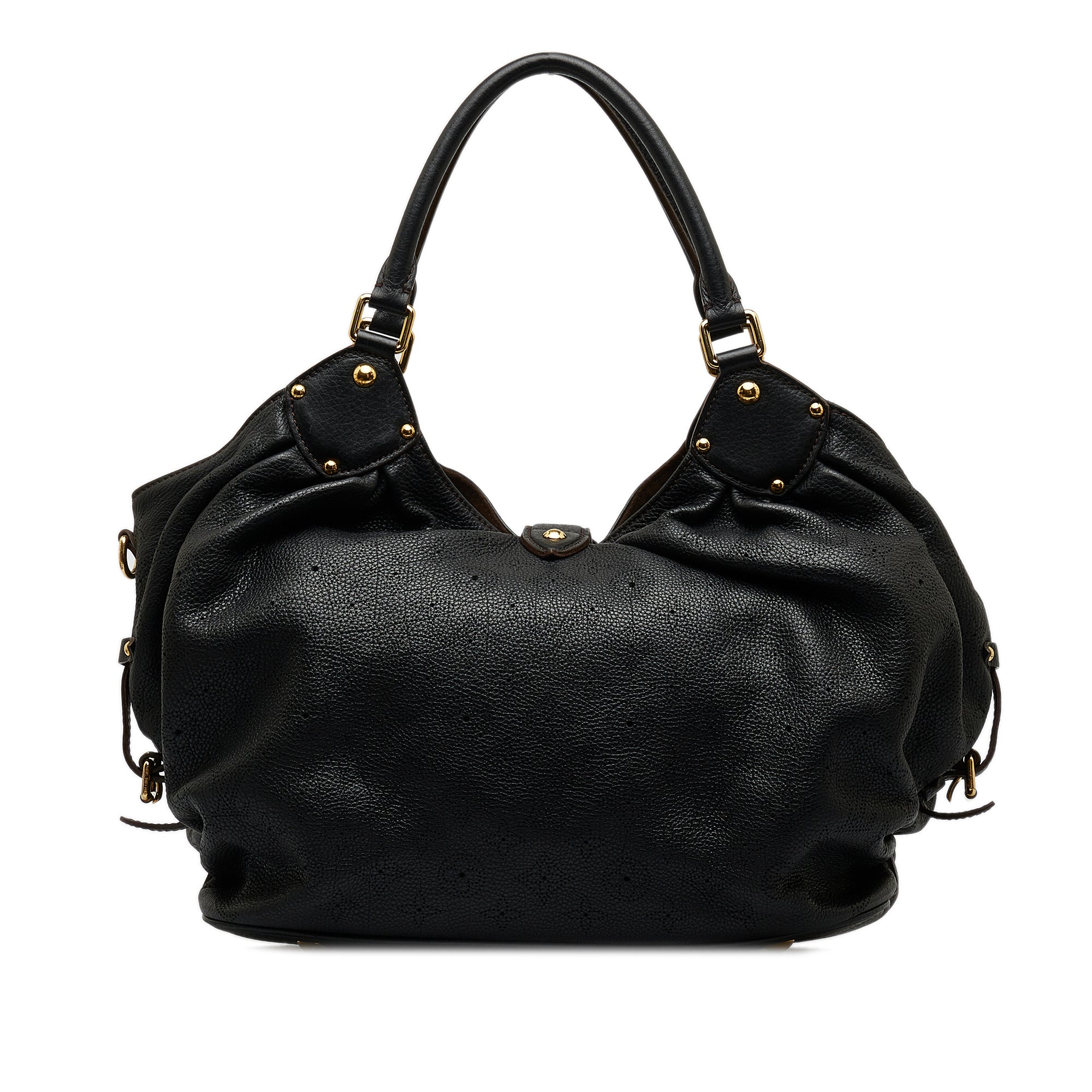 Black Louis Vuitton Monogram Mahina XL Hobo Bag