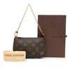 Brown Louis Vuitton Monogram Mini Pochette Accessoires Baguette
