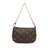 Brown Louis Vuitton Monogram Mini Pochette Accessoires Baguette