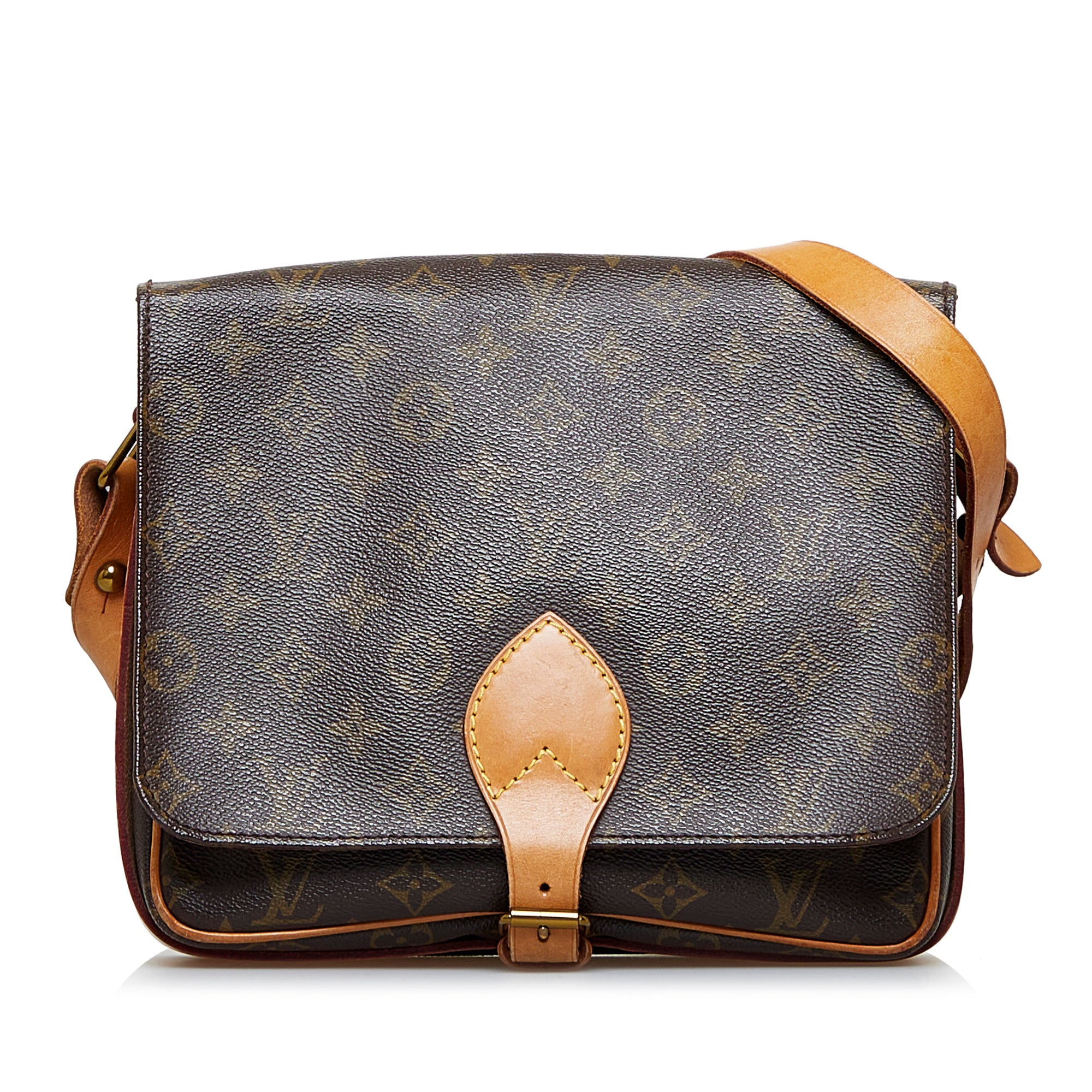 Louis Vuitton Cartouchiere Brown Canvas Shopper Bag (Pre-Owned)