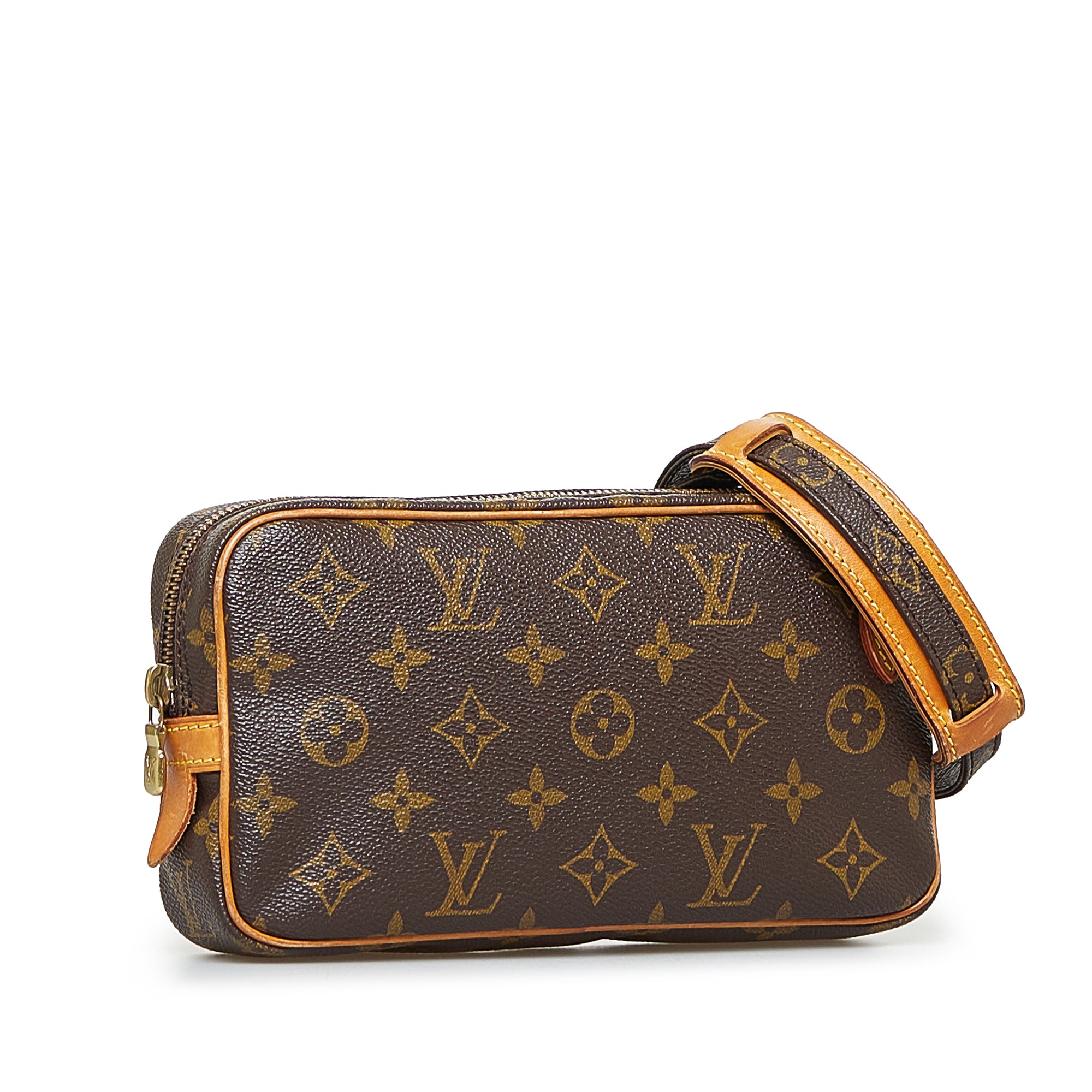 Louis Vuitton, Bags, 0 Authentic Louis Vuitton Monogram Pochette Marly  Bandouliere