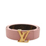Pink Louis Vuitton Monogram LV Initiales Reversible Belt EU 90 - Designer Revival
