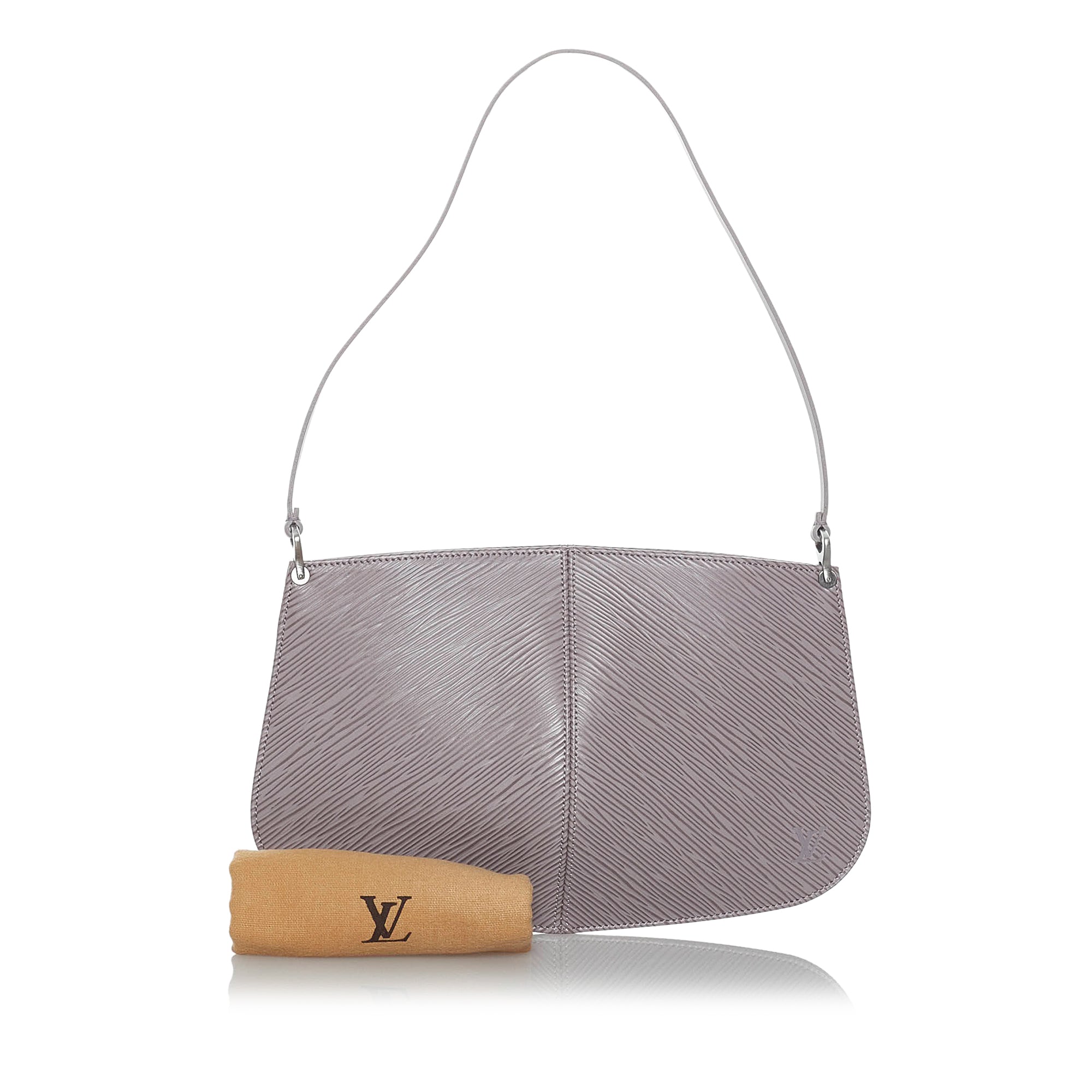 Purple Louis Vuitton Epi Demi Lune Pochette Bag