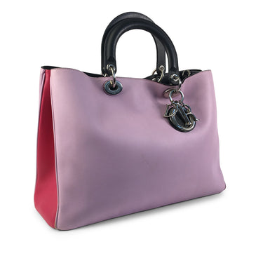 Purple Dior Large Diorissimo Satchel - Designer Revival