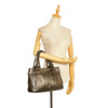 Gold Ferragamo Vara Handbag
