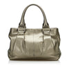 Gold Ferragamo Vara Handbag