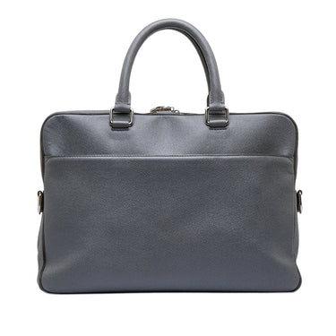 Gray Louis Vuitton Taiga Porte-Documents Business MM - Designer Revival