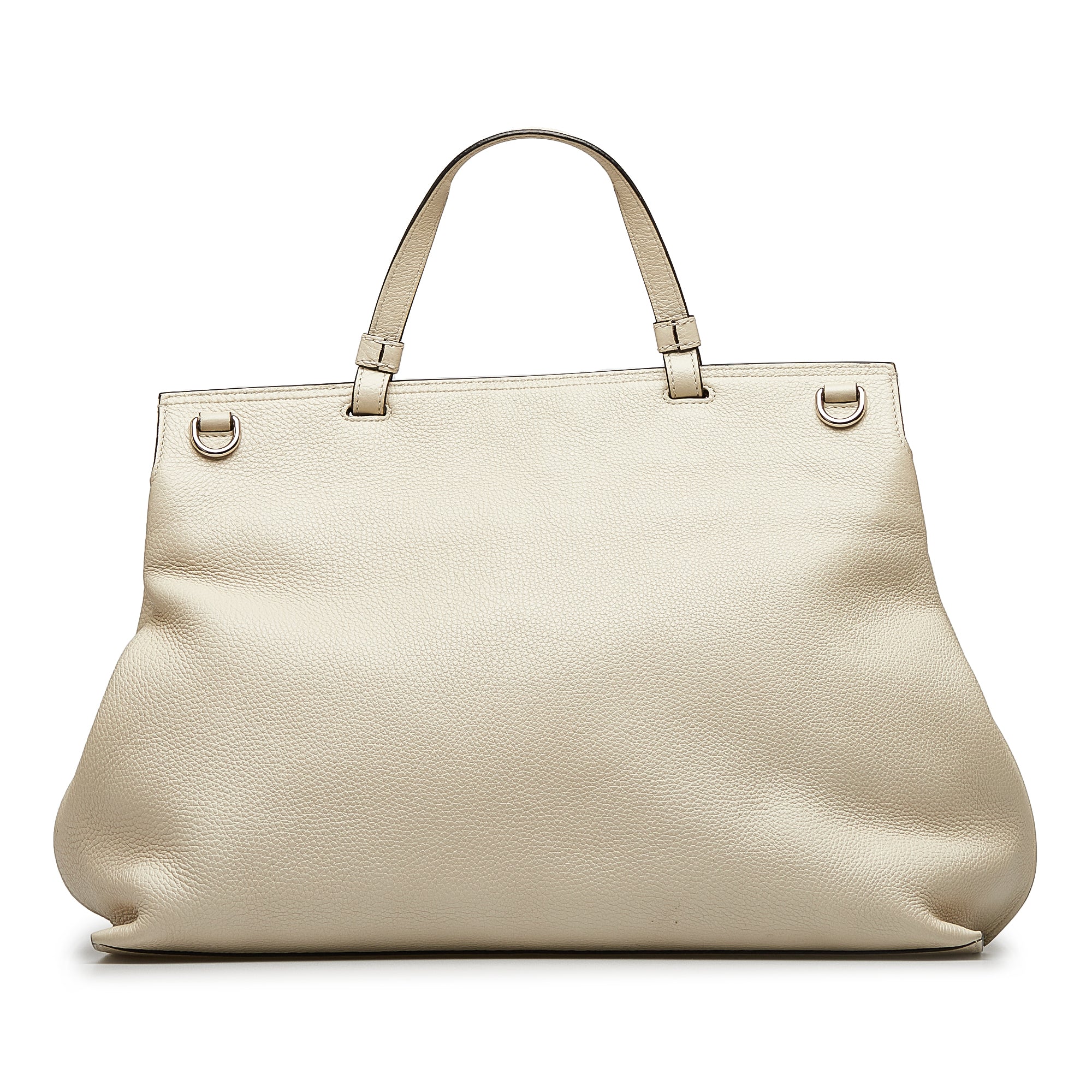 Beige Gucci Bamboo Daily Satchel - Atelier-lumieresShops Revival