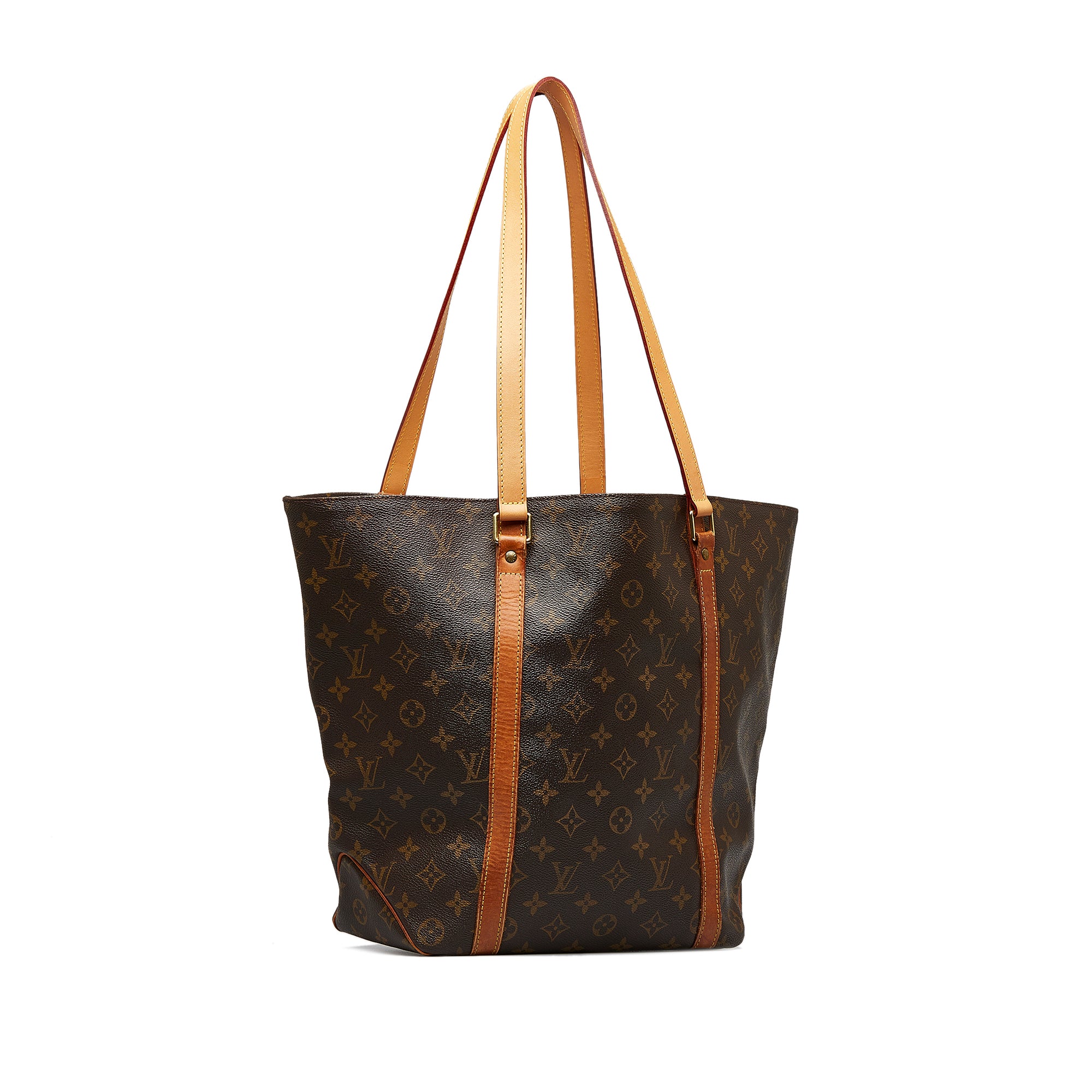 Brown Louis Vuitton Monogram Sac Shopping Tote Bag – Designer Revival