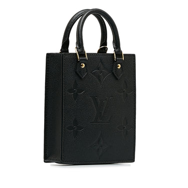 Black Louis Vuitton Monogram Empreinte Petit Sac Plat Satchel - Designer Revival