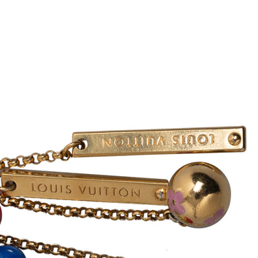 Gold Louis Vuitton Porte Cles Grelot Bag Charm Key Chain - Designer Revival