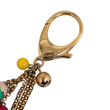 Gold Louis Vuitton Porte Cles Grelot Bag Charm Key Chain - Designer Revival