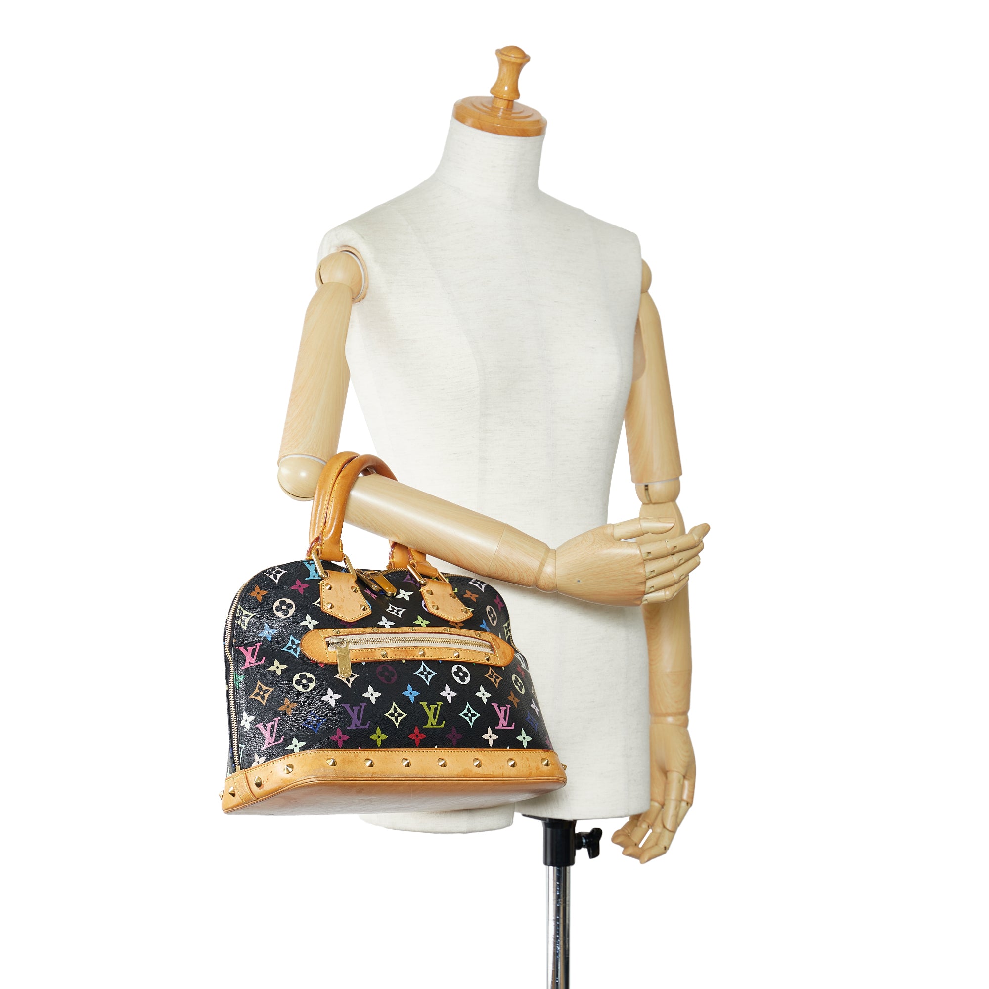 Black Louis Vuitton Monogram Multicolore Alma PM Handbag