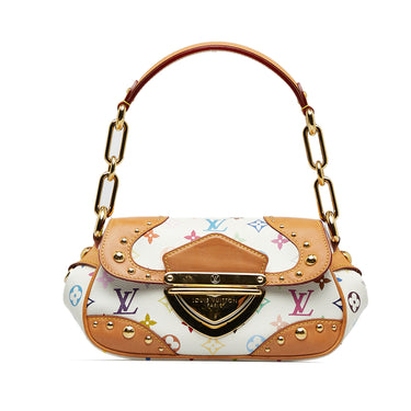 White Louis Vuitton Monogram Multicolore Marilyn Handbag - Designer Revival