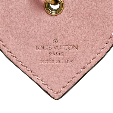 Pink Louis Vuitton Love Lock Porte Cles Key Chain - Designer Revival
