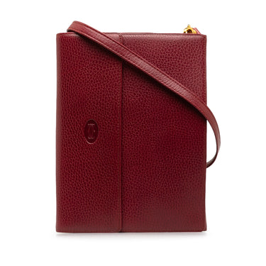 Red Cartier Must de Cartier Crossbody Bag - Designer Revival