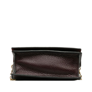 Red Dior D-Bee Wallet On Chain Crossbody Bag - Designer Revival
