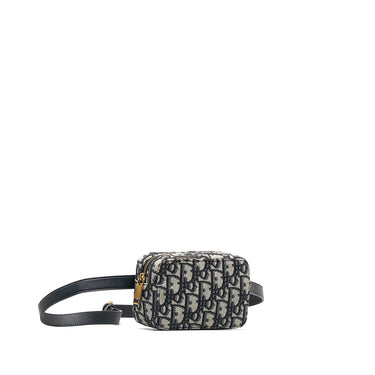 Blue Dior Mini Oblique Belt Bag - Designer Revival