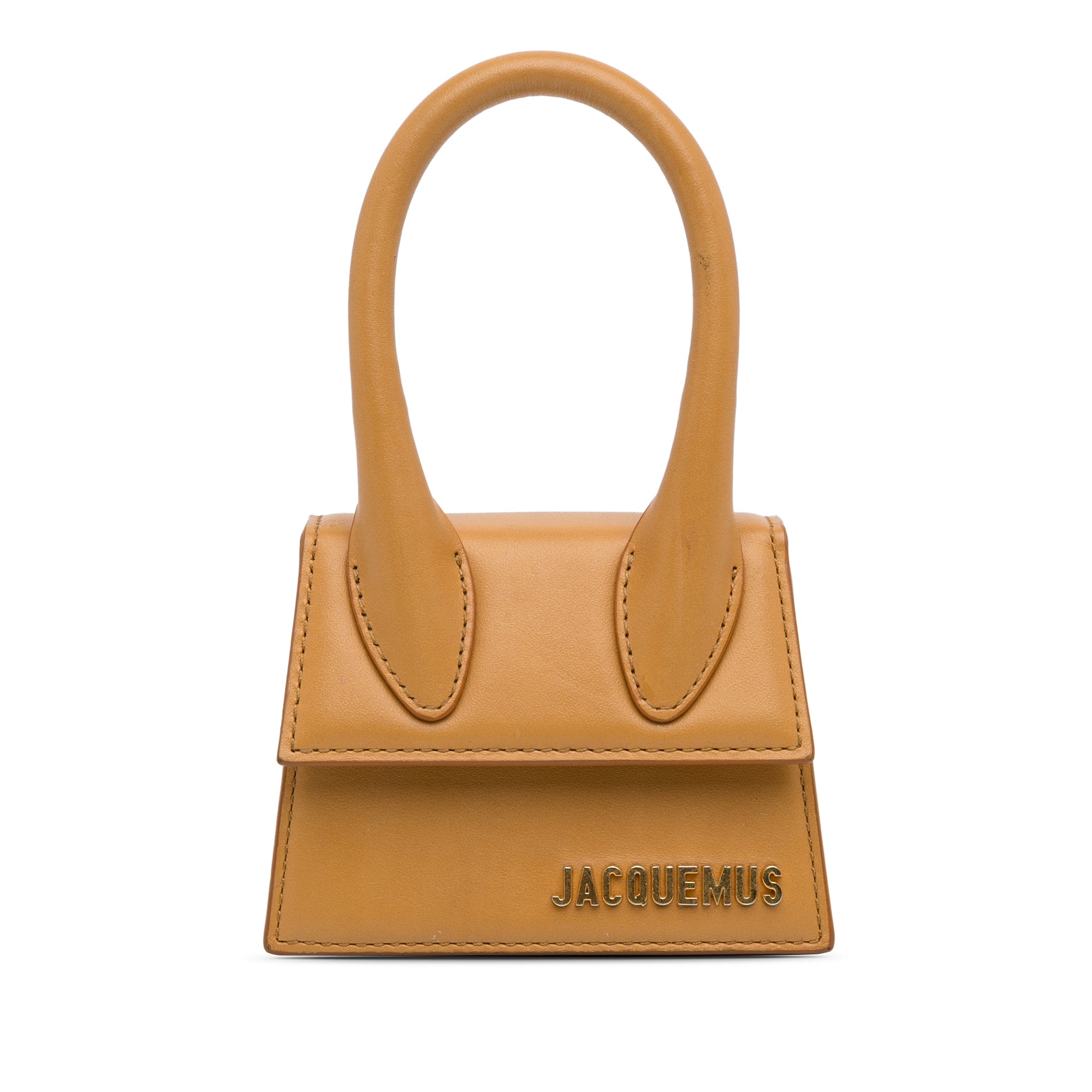Tan Jacquemus Le Chiquito Mini Bag Satchel - Designer Revival