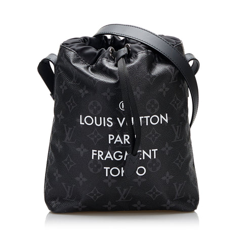 Black Louis Vuitton LV X Fragment Monogram Eclipse Bucket Bag, AmaflightschoolShops Revival