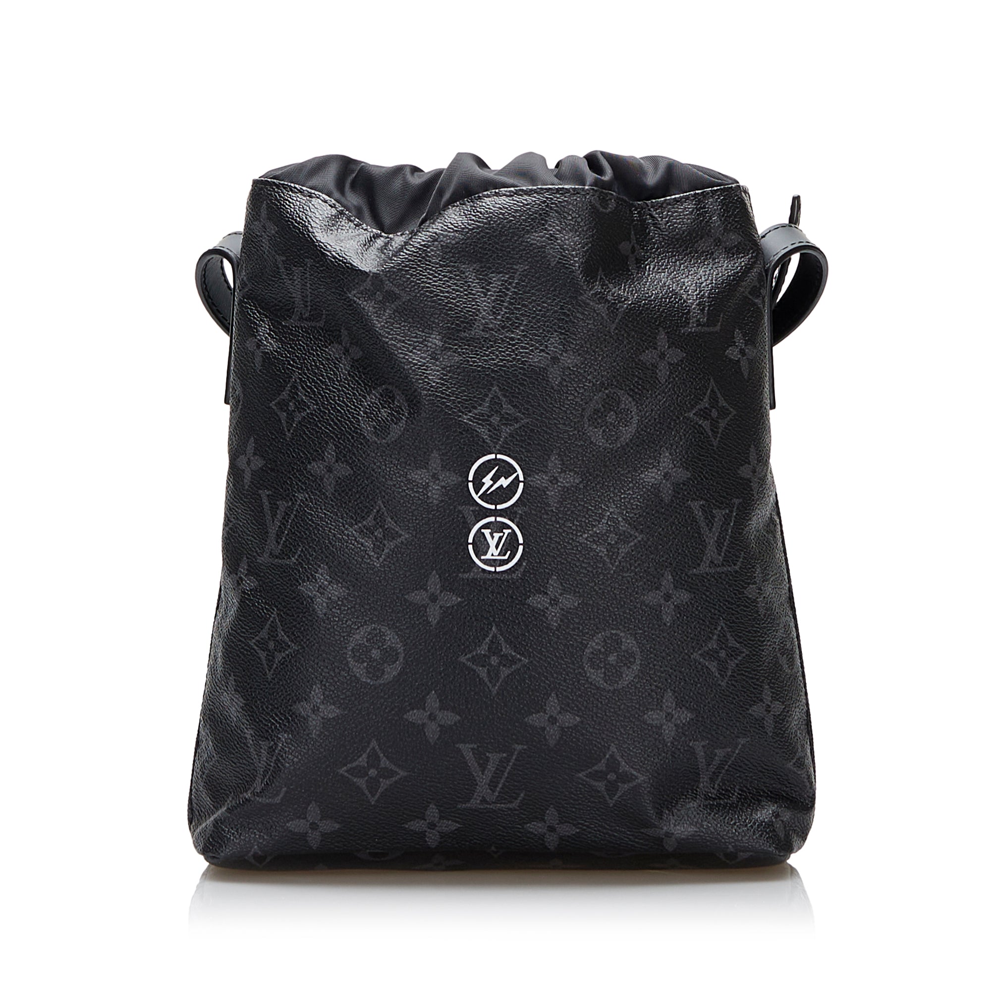 Louis Vuitton Chalk Nano Bag Monogram Shadow Black in Calfskin with  Black-tone - US