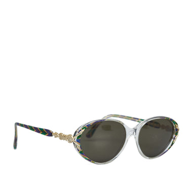 Black Fendi Round Tinted Sunglasses - Designer Revival