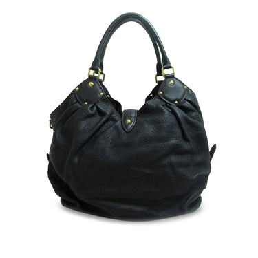 Black Louis Vuitton Monogram Mahina L Hobo Bag
