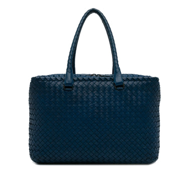 Blue Bottega Veneta Intrecciato Tote Bag - Designer Revival