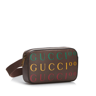 Brown Gucci 100th Anniversary Belt Bag - Designer Revival