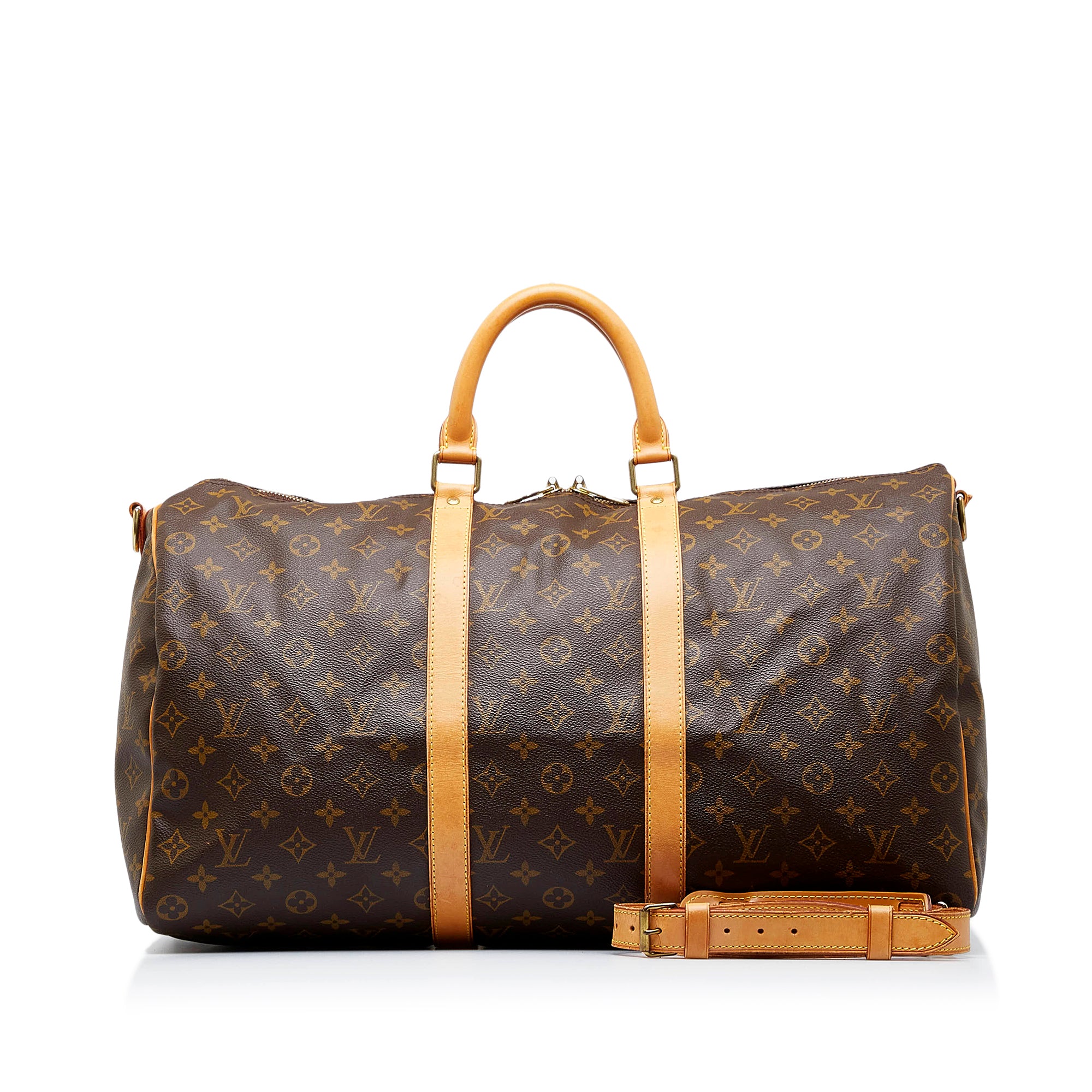 Louis Vuitton Pre-owned Keepall 50 Bandouliere Holdall Bag - Black