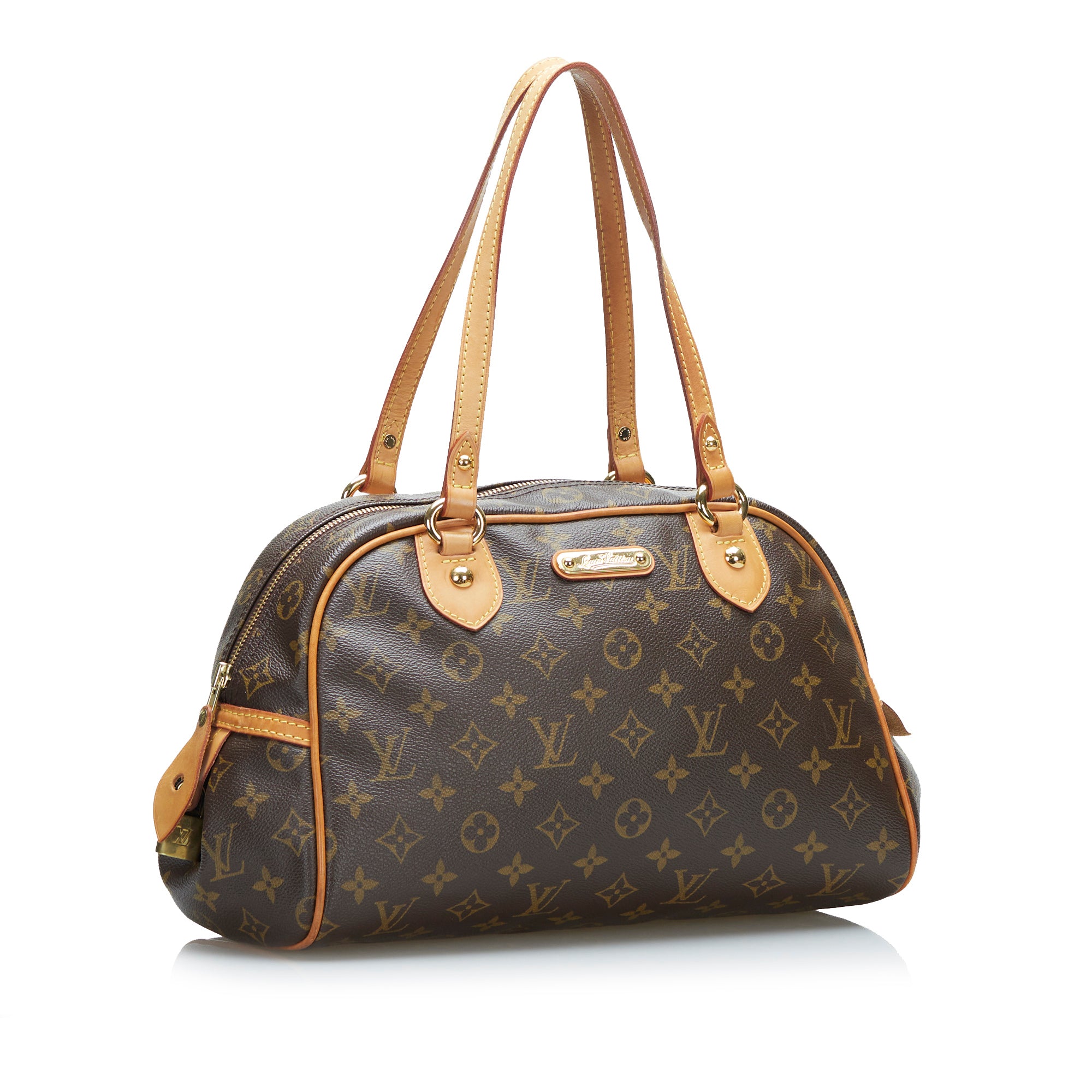 Brown Louis Vuitton Monogram Montorgueil PM Shoulder Bag