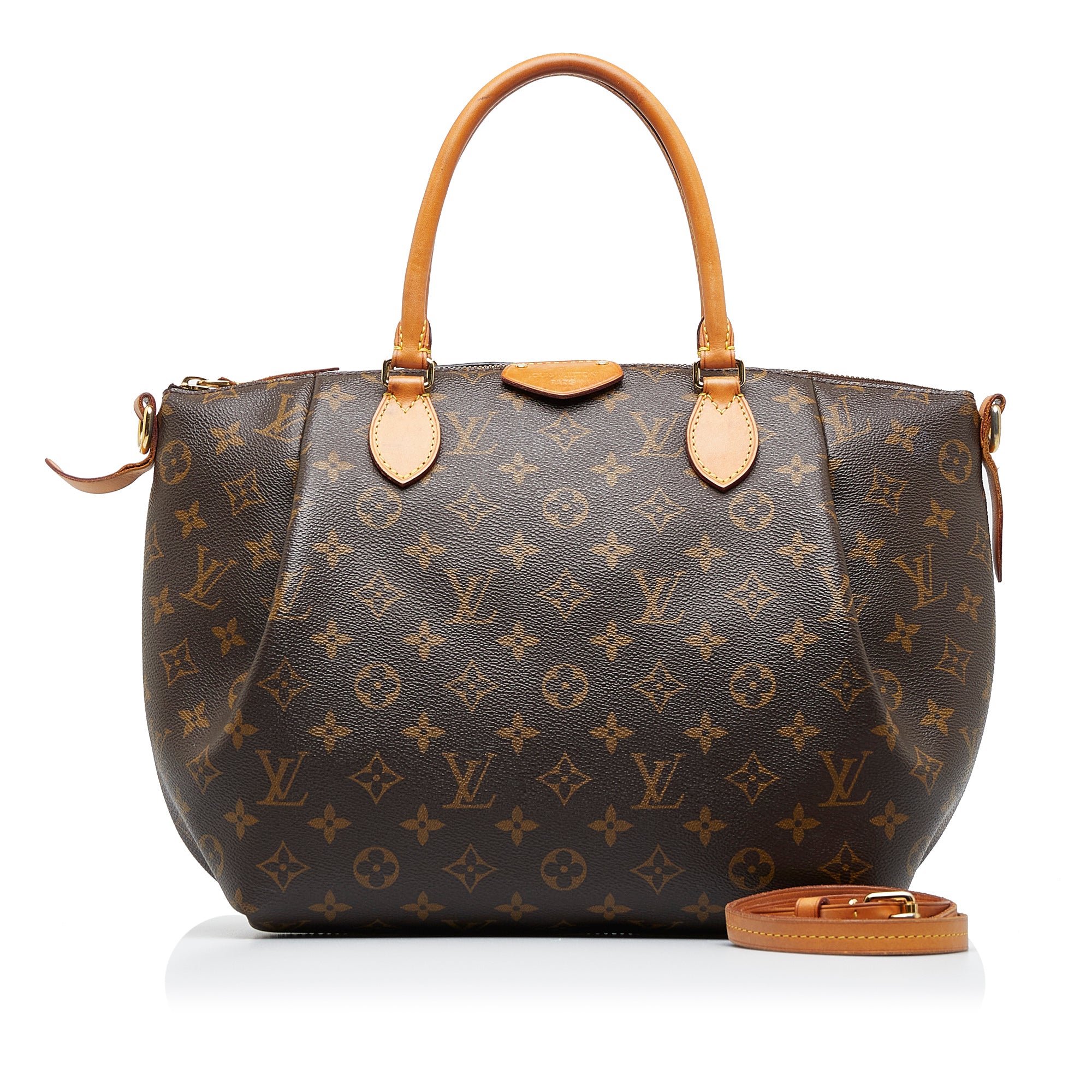 Louis Vuitton Turenne Handbag Monogram Canvas mm Brown