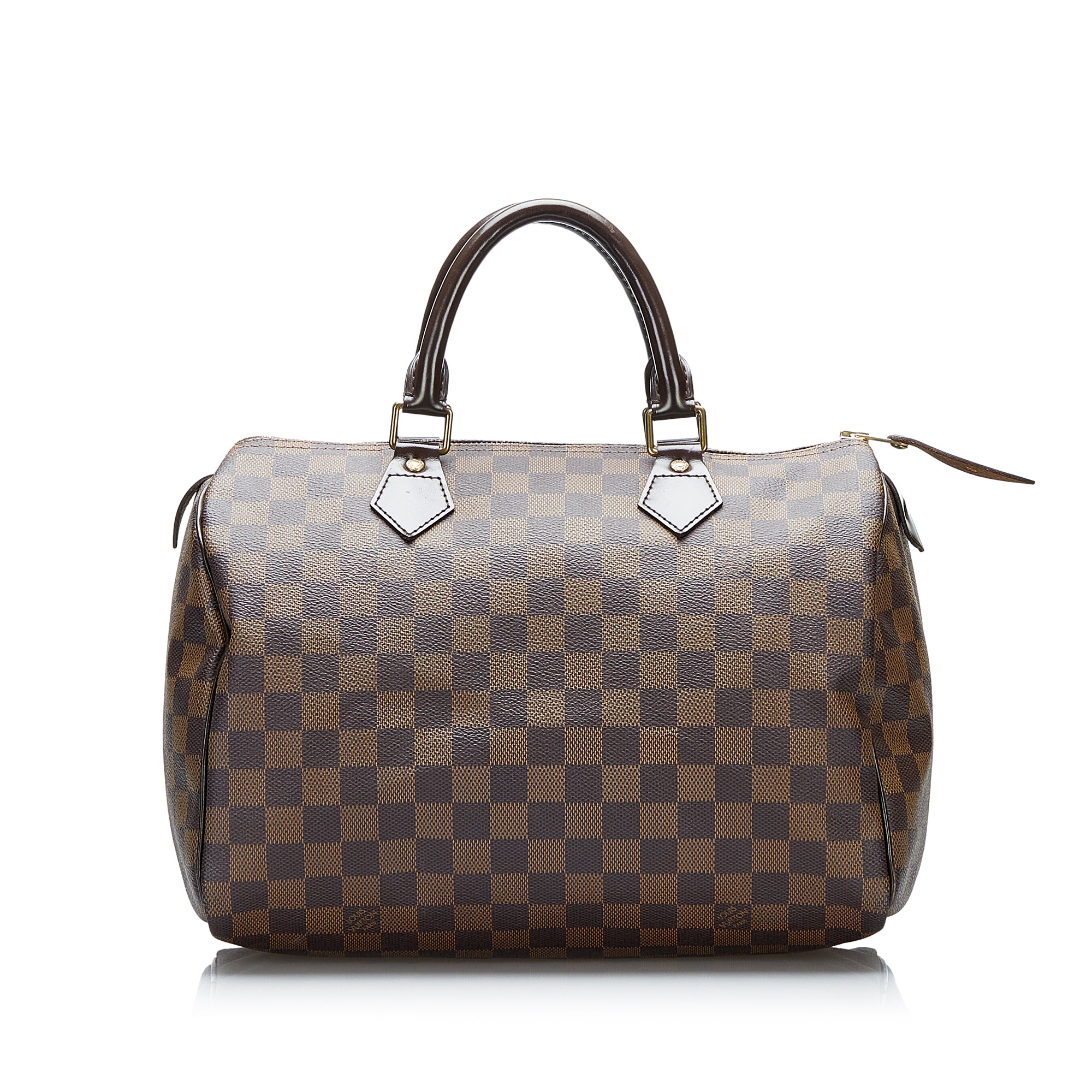 Brown Damier Ebene Speedy Boston Bag | Designer Revival