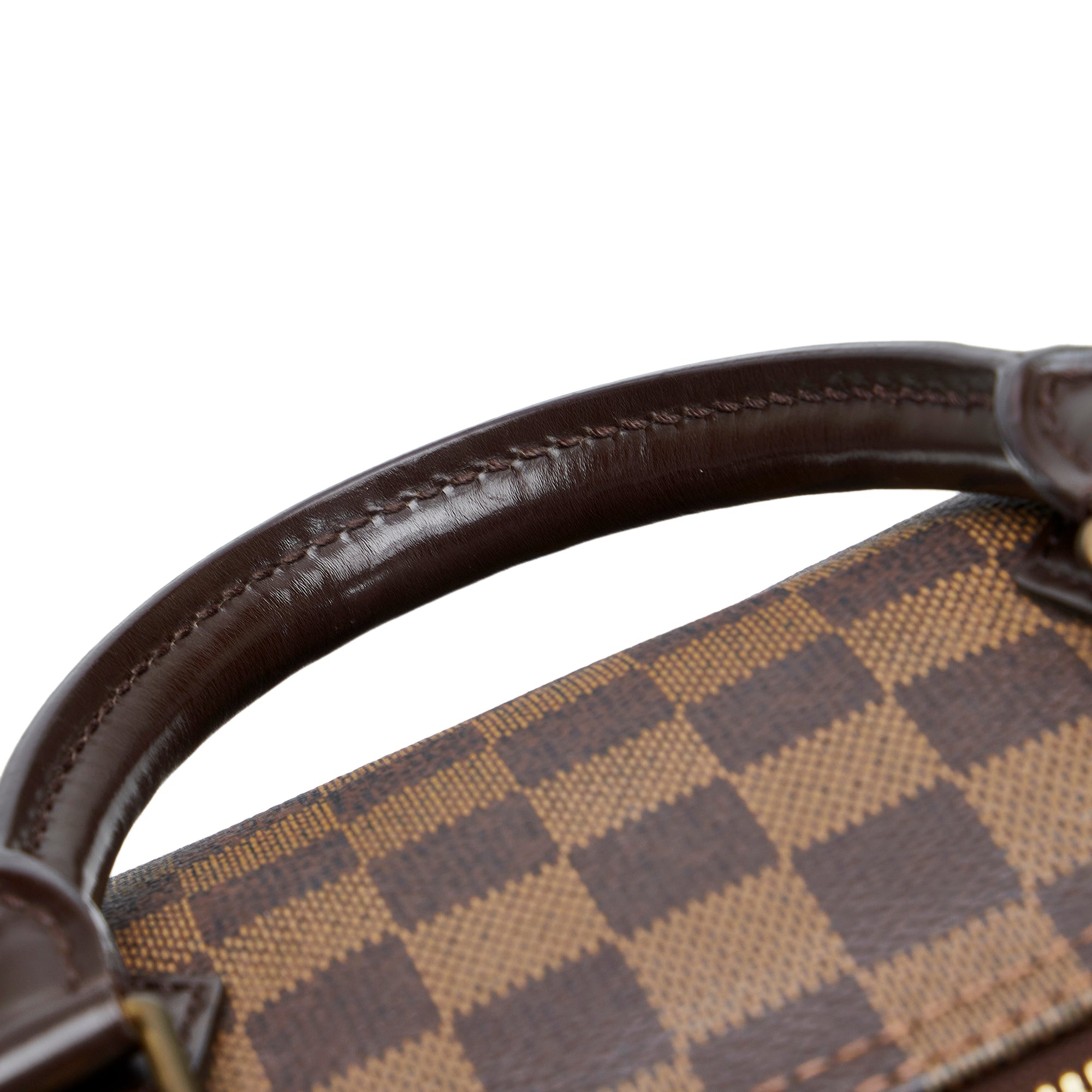 Speedy bandoulière leather handbag Louis Vuitton Brown in Leather - 31958644