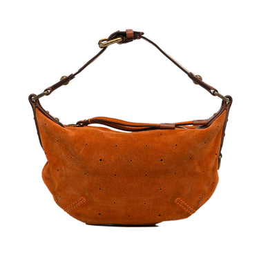 Orange Louis Vuitton Monogram Mahina Suede Onatah PM Hobo Bag - Designer Revival