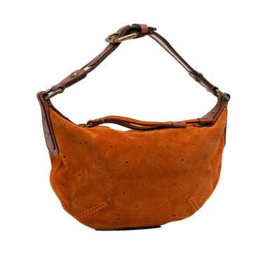 Orange Louis Vuitton Monogram Mahina Suede Onatah PM Hobo Bag - Designer Revival