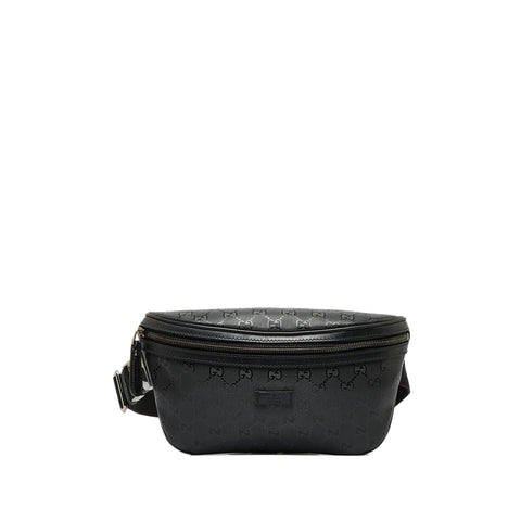Gucci Bumbag GG Supreme Canvas Belt Bag Black/Grey
