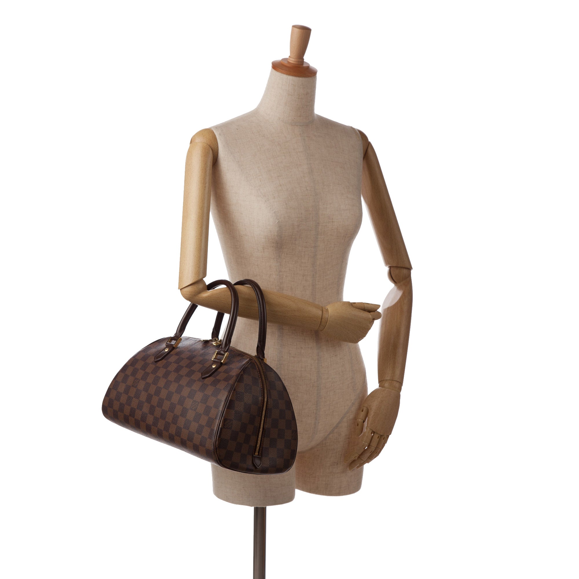 Brown Louis Vuitton Damier Ebene Ribera MM Handbag – Designer Revival