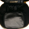 Black Chanel Lambskin Leather Vanity Bag