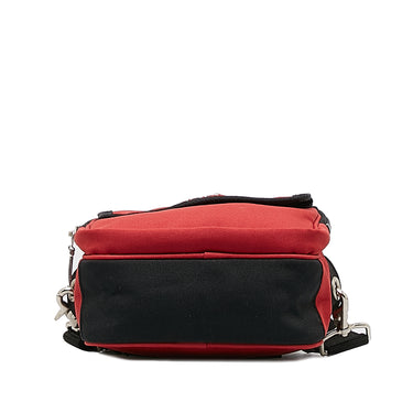 Red Burberry Nylon Crossbody Bag - Designer Revival