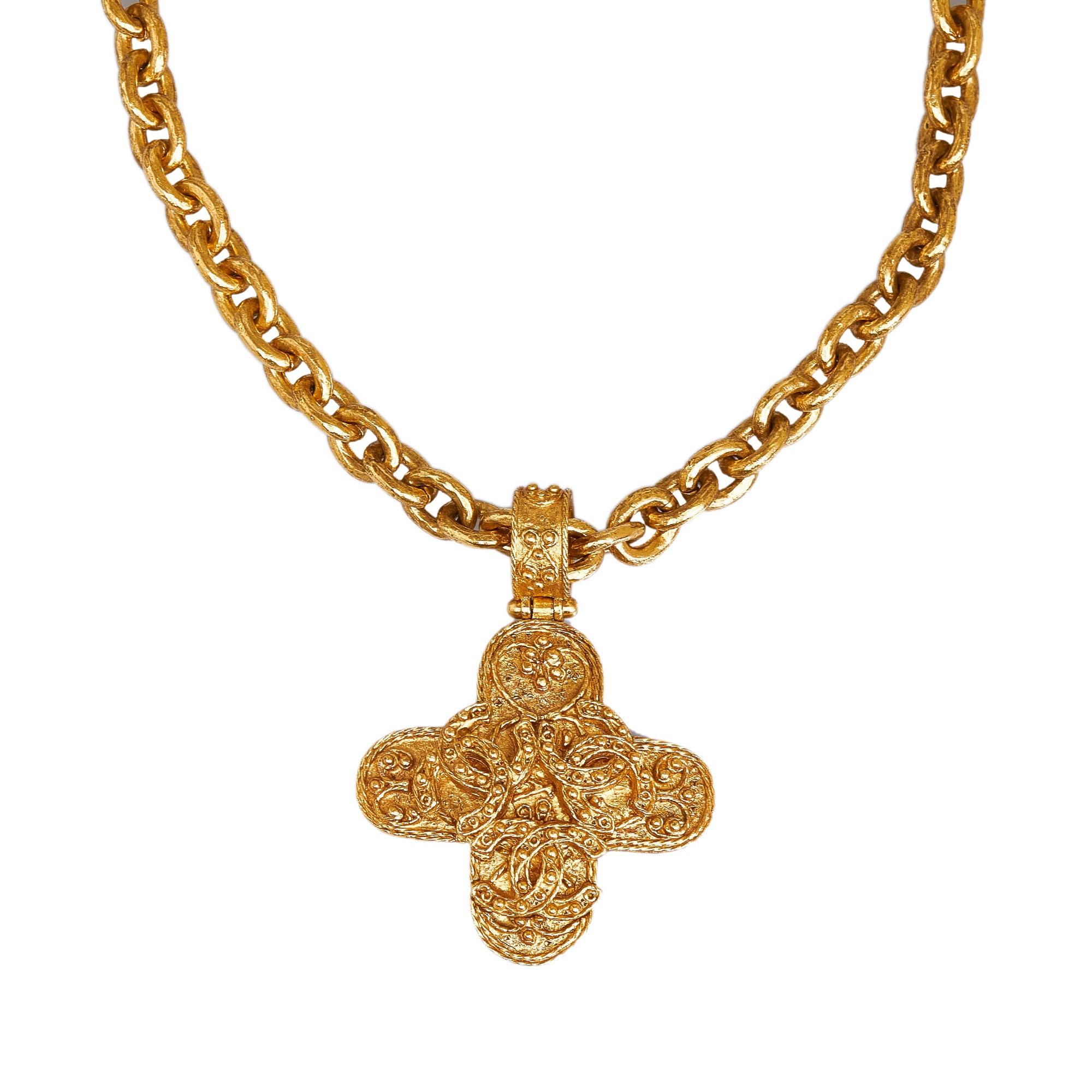 Cross Pendant in 14K Yellow Gold - Gold